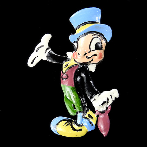 Walt Disney Jewelry Jiminy Cricket (from the film Pinocchio) Pin Clip