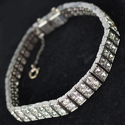 Wachenheimer Sterling Diamante Tennis Bracelet