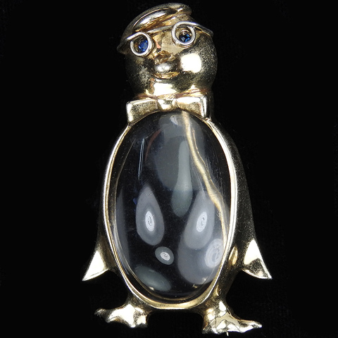 Elzac Sterling Jelly Belly 'Freshie the College Boy Penguin' Pin