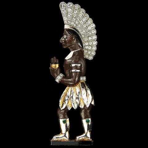 Albert Manufacturing 'Lester Gaba' 'Yankee Doodlers' Cigar Store Indian with Headdress Pin Clip