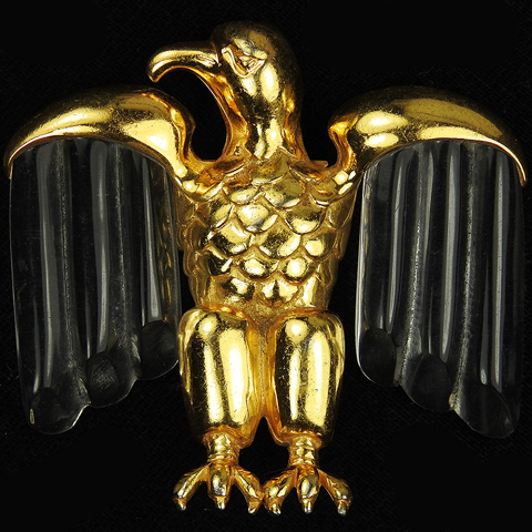 'Jewels of Fantasy' Golden Eagle with Jelly Belly Wings Pin Clip