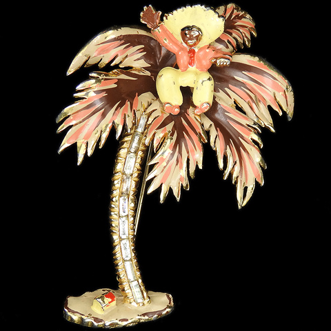 Chanel (Reinad Chanel Novelty Co) Mexican in a Coconut Palm Tree Pin