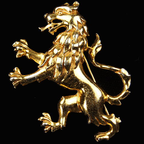 Trifari 'Alfred Philippe' WW2 Patriotic British Lion Pin