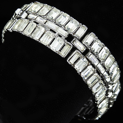 Trifari 'Alfred Philippe' 'Vanity Fair' Diamante Baguettes Bracelet